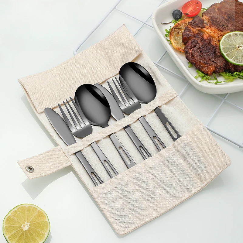 Spoon Fork Knife Sets Stainles - Outdoor Camping Dining Set recension och pris