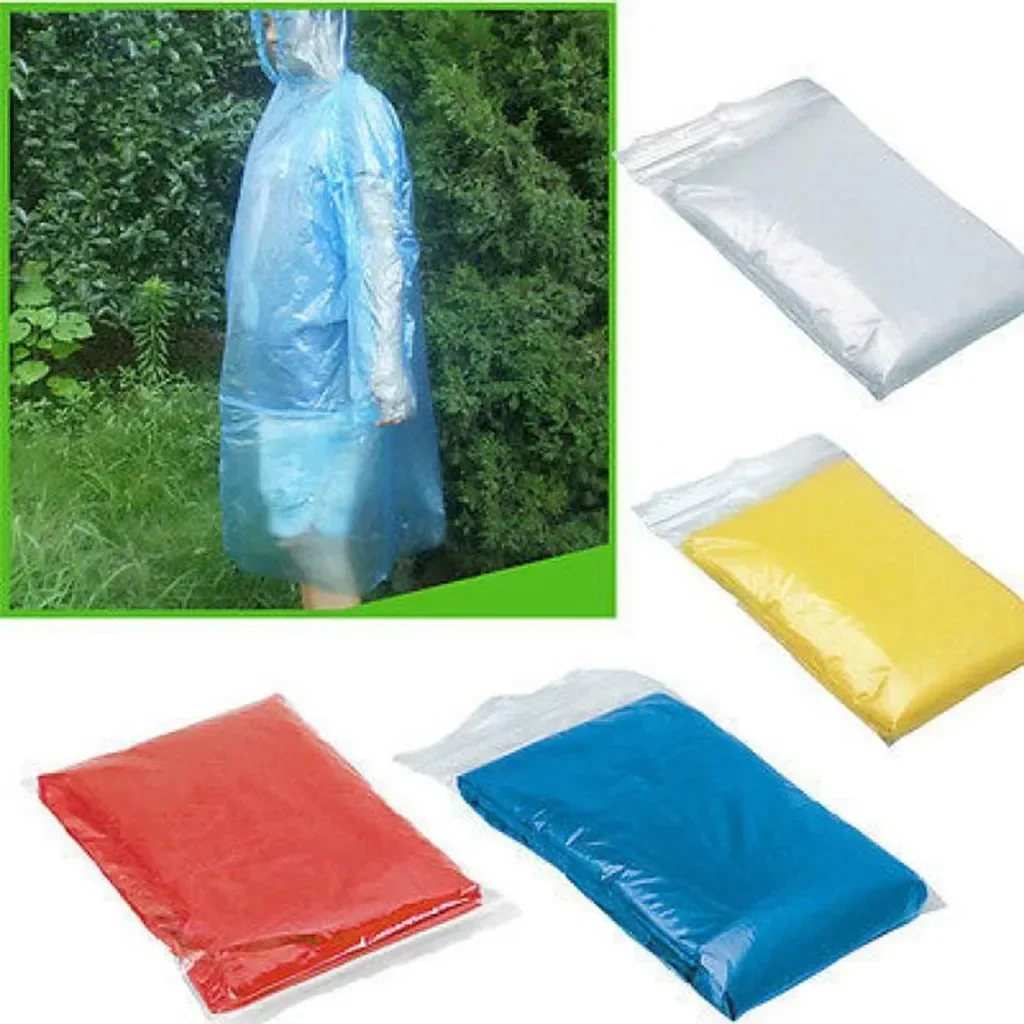 5/10PC Disposable Raincoat Adu - Camping Rain Poncho recension och pris