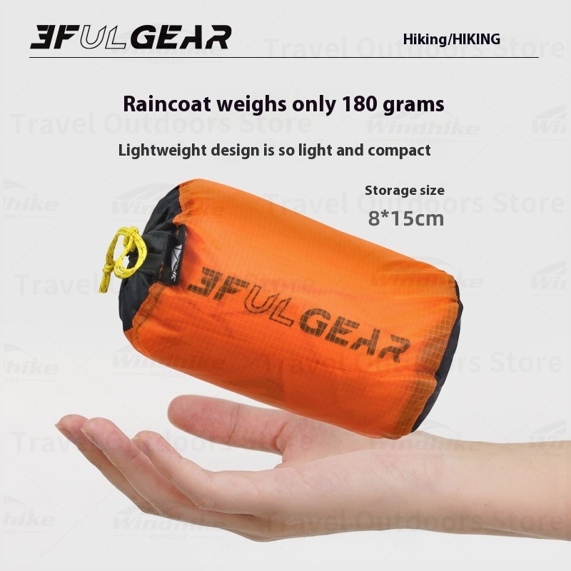 3F UL GEAR 2026 Hiking Raincoa - Camping Rain Poncho recension och pris